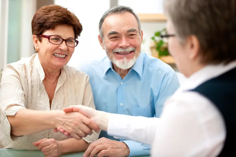 An elder care mediation session with a family and a professional mediator.