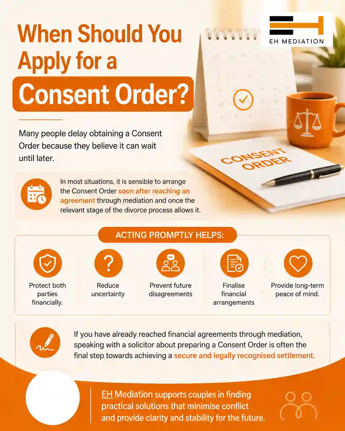 When Should You Apply for a Consent Order Sandy?